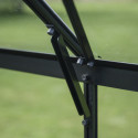 Serre de jardin 8,1m² en alu noir et verre horticole Icon 8 - Halls