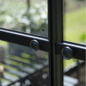 Serre de jardin 8,1m² en alu noir et verre horticole Icon 8 - Halls