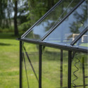 Serre de jardin 8,1m² en alu noir et verre horticole Icon 8 - Halls