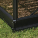 Serre de jardin 8,1m² en alu noir et verre horticole Icon 8 - Halls