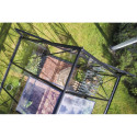 Serre de jardin 8,1m² en alu noir et verre horticole Icon 8 - Halls