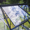 Serre de jardin 8,1m² en alu noir et verre trempé Icon 8 - Halls