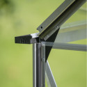 Serre de jardin 9,7m² en alu et verre trempé Icon 8 - Halls
