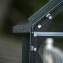 Serre de jardin 9,7m² en alu vert et verre trempé Icon 8 - Halls
