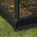 Serre de jardin 9,7m² en alu noir et verre horticole Icon 8 - Halls