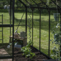 Serre de jardin 9,7m² en alu noir et verre trempé Icon 8 - Halls