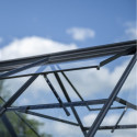 Serre de jardin 9,7m² en alu noir et verre trempé Icon 8 - Halls