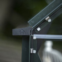 Serre de jardin 11,2m² en alu vert et verre horticole Icon 8 - Halls