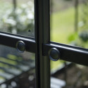 Serre de jardin 11,2m² en alu noir et verre horticole Icon 8 - Halls