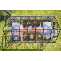 Serre de jardin 11,2m² en alu noir et verre horticole Icon 8 - Halls