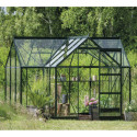 Orangerie 8,6m² en alu vert et verre trempé Icon 6 - Halls