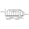 Orangerie 8,6m² en alu vert et verre trempé Icon 6 - Halls