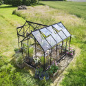 Orangerie 8,6m² en alu noir et verre trempé Icon 6 - Halls