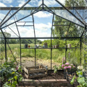 Orangerie 8,6m² en alu noir et verre trempé Icon 6 - Halls