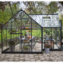 Orangerie 13m² en alu vert et verre trempé Icon 8 - Halls