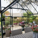 Orangerie 13m² en alu vert et verre trempé Icon 8 - Halls