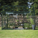 Serre 7,3m² en alu vert et verre trempé Icon Planthouse 6 - Halls