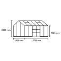 Serre 7,3m² en alu noir et verre trempé Icon Planthouse 6 - Halls