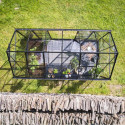 Serre 7,3m² en alu noir et verre trempé Icon Planthouse 6 - Halls