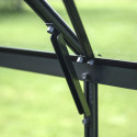 Serre 7,3m² en alu noir et verre trempé Icon Planthouse 6 - Halls