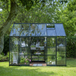 Serre 9,7m² en alu vert et verre trempé Icon Planthouse 8 - Halls