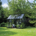 Serre 9,7m² en alu noir et verre trempé Icon Planthouse 8 - Halls