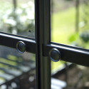 Serre 9,7m² en alu noir et verre trempé Icon Planthouse 8 - Halls