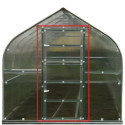 Porte à l'arrière de la serre Klasika Standard, ventilation optimale
