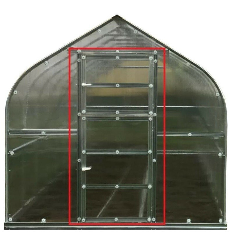 Porte à l'arrière de la serre Klasika Standard, ventilation optimale