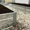 Potager surélevé - 190x50x20cm - couleur zinc - Klasika