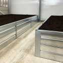 Potager surélevé - 190x90x20cm - couleur zinc - Klasika