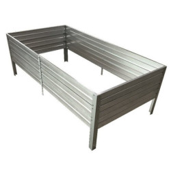 Potager surélevé - 150x75x30cm - couleur zinc - Klasika