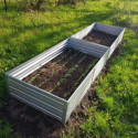 Potager surélevé - 150x75x30cm - couleur zinc - Klasika