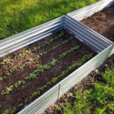 Potager surélevé - 150x75x30cm - couleur zinc - Klasika