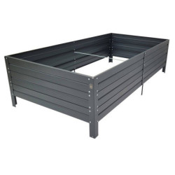 Potager surélevé - 150x75x30cm - gris anthracite - Klasika