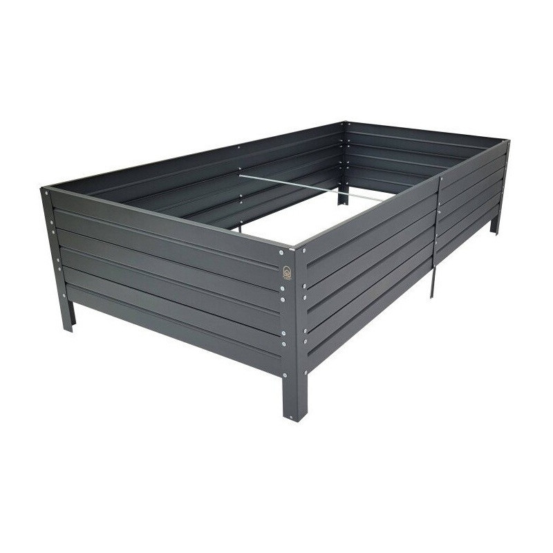 Potager surélevé - 150x75x30cm - gris anthracite - Klasika