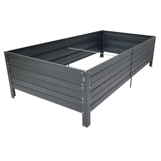 Potager surélevé - 150x75x30cm - gris anthracite - Klasika