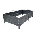 Potager surélevé - 150x75x30cm - gris anthracite - Klasika