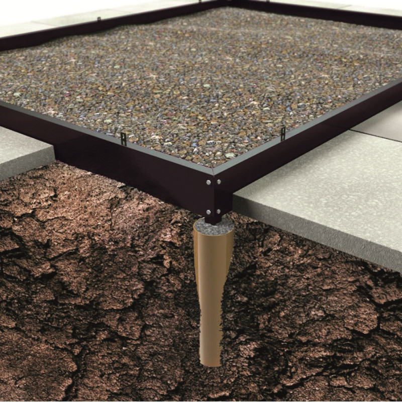 Embase pour serre Planthouse 6 - 7,3m² de Halls