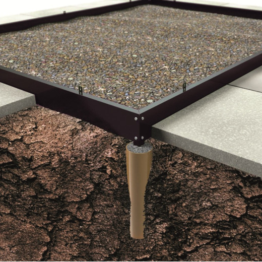 Embase pour serre Planthouse 6 - 7,3m² de Halls