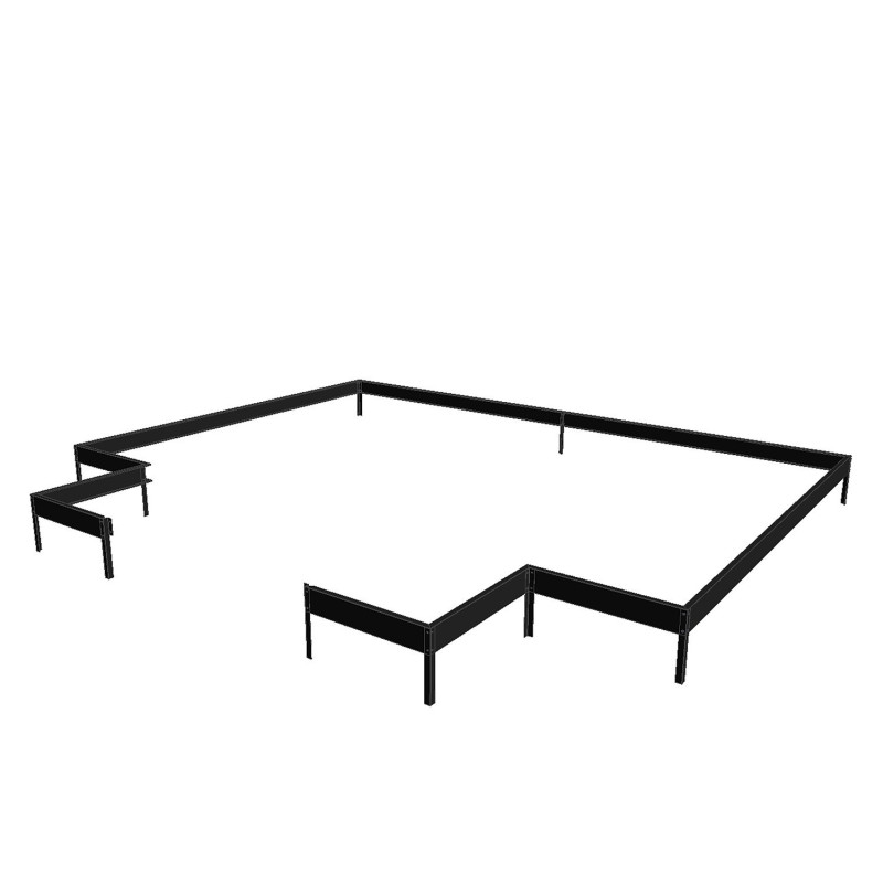 Embase pour serre Orangerie - 8,6m² de Halls