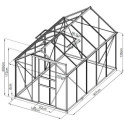 Serre en verre securit 4mm Rinca 192x308cm Green Protect