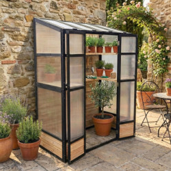 Serre de Balcon en Bois et Polycarbonate 3mm - Arbour