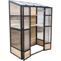 Serre de Balcon en Bois et Polycarbonate 3mm - Arbour