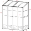 Serre de Balcon en Bois et Polycarbonate 3mm - Arbour