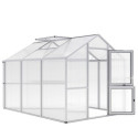 Serre de Jardin 7,53m² Iris III en Aluminium Gris et Polycarbonate 16mm - KGT