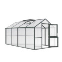 Serre de jardin 10m² en alu vert et PC de 16mm Iris IV - KGT