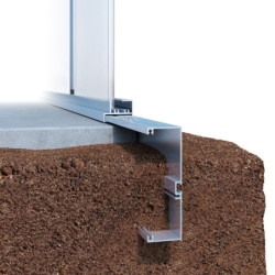 Embase Aluminium pour Serre de Jardin 5,06m² Iris II - KGT