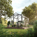 Serre de Jardin 7,53m² Aptasia III en Aluminium Gris - KGT