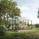 Serre de Jardin 7,53m² Aptasia III en Aluminium Gris - KGT